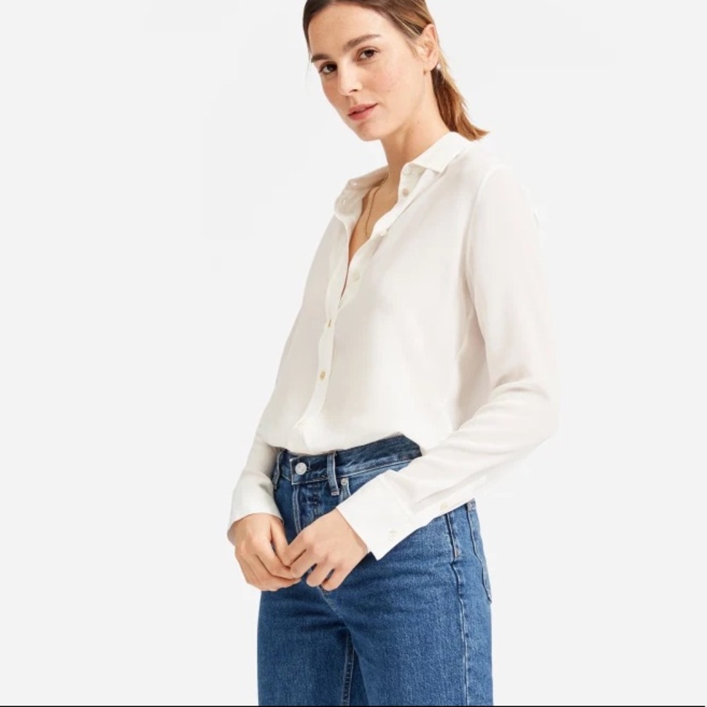 Everlane Women's White Blouse